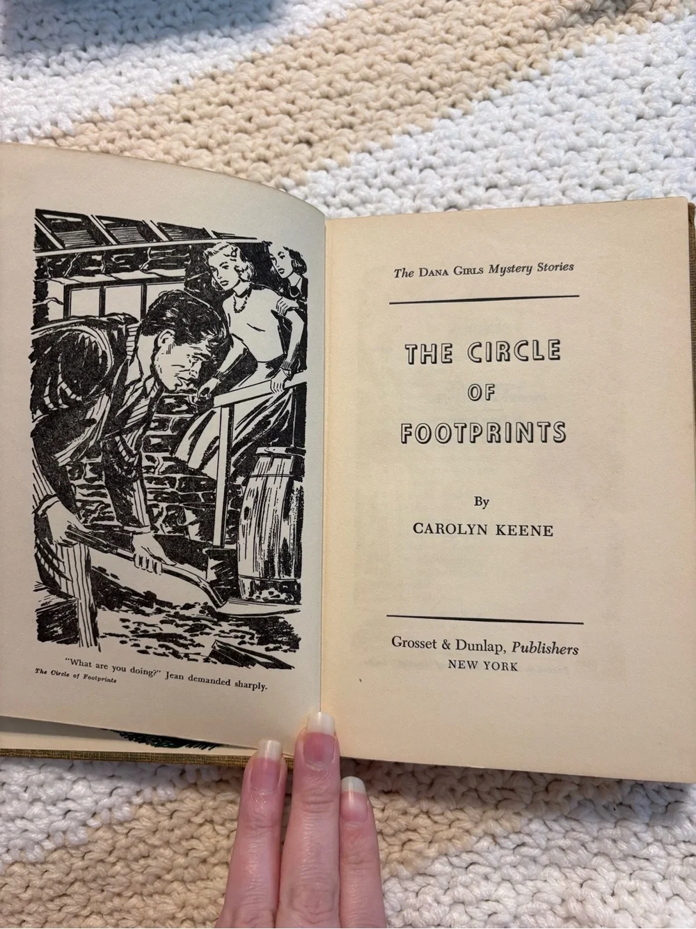 1937 Vintage The Dana Girls Mystery Stories  The Circle of Footprints